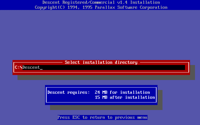 Descent with DosBox Installation