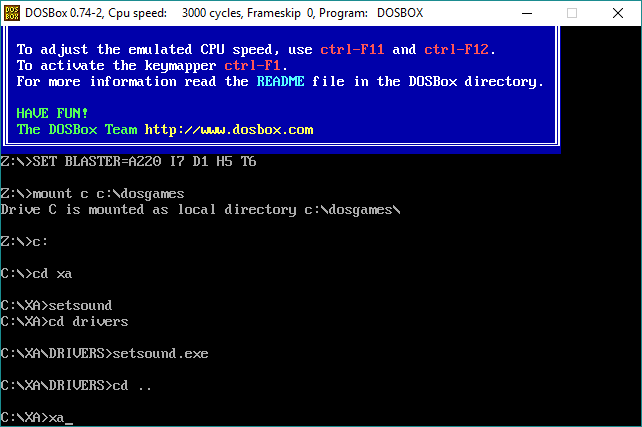 Extreme Assault with DOSBox