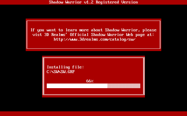 Shadow Warrior DOSBox Setup