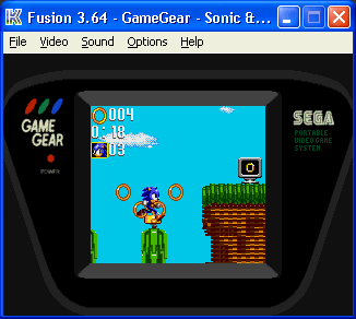 Fusion Emulator Running Sonic Triple Trouble