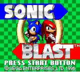 Sonic Blast / G Sonic (Game Gear)