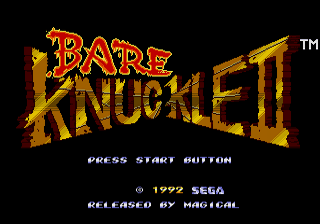 Bare Knuckle 2 (Streets of Rage 2) (Mega Drive/Genesis)