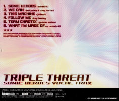 Sonic Heroes Triple Threat Vocal Trax
