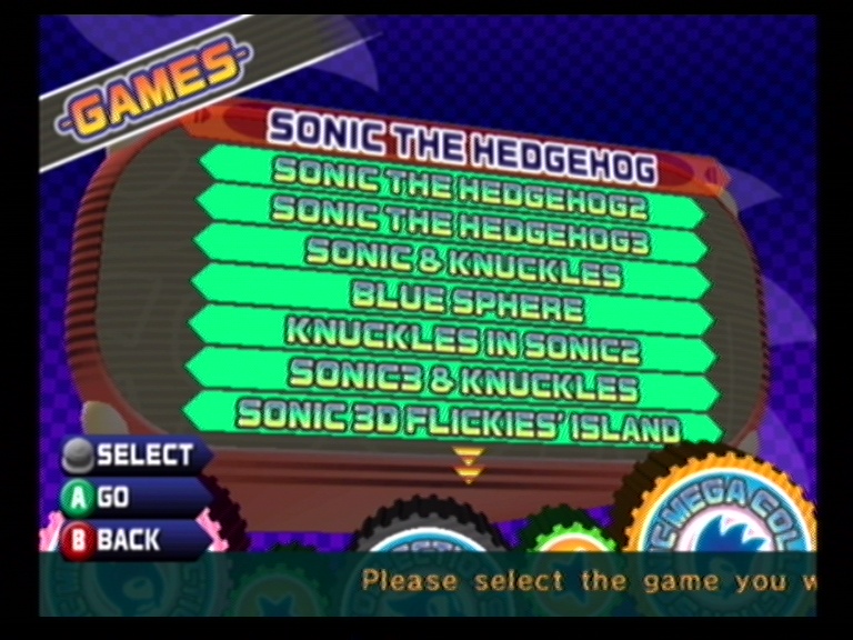 blue sphere sonic mega collection