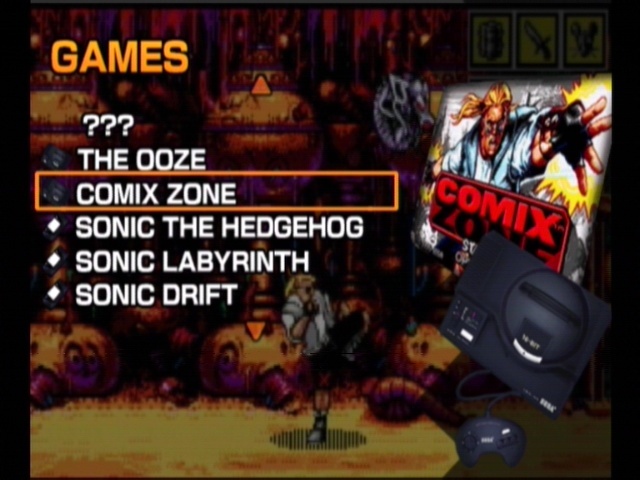 unlock all games sonic mega collection plus comix zone