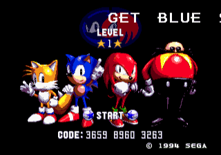 Blue Spheres (Sonic 1 and Knuckles)