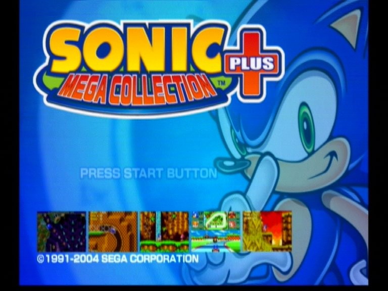 Sonic's Title Screen (Sonic Mega Collection Plus)