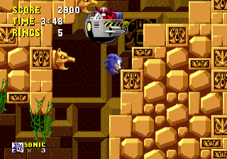 Robotnik in Labyrinth Zone