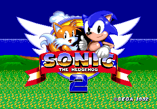 Sonic The Hedgehog 2 Beta Title Screen