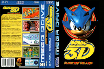 Sonic 3D Blast Mega Drive European Case