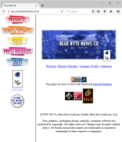 Blue Byte News Website Homepage