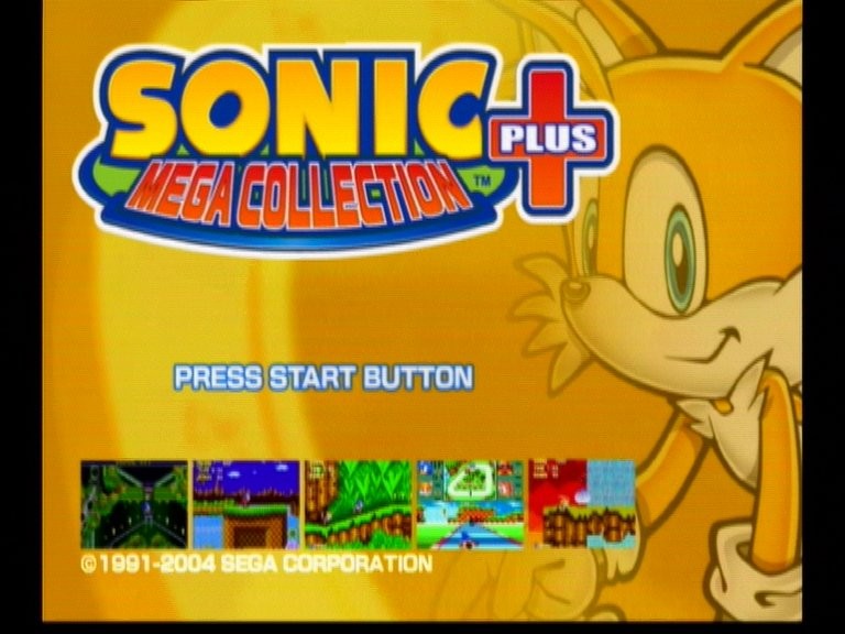 Tails' Title Screen (Sonic Mega Collection Plus)